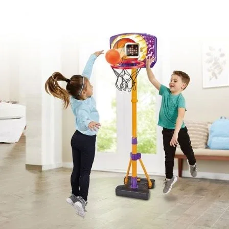 Vtech Canasta de Baloncesto con Pantalla Electrónica 80-571422-022, Ajustable de 1m a 1.40m para Niños Vtech Canasta de Baloncesto con Pantalla Electrónica 80-571422-022, Ajustable de 1m a 1.40m para Niños